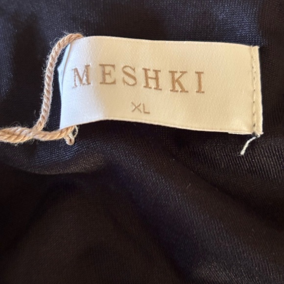 Meshki Reyna Recycled Nylon Backless Mini Dress Black XL - Picture 5 of 10